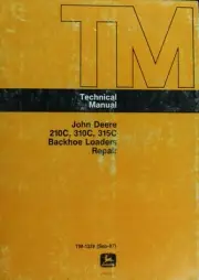 John Deere 210C 310C 315C Backhoe Loader Repair Technical Manual - Digital Form