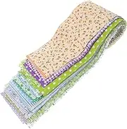 28 Sheets Multi Colored Patchwork Fabric for DIY Crafts Quilting Sewing Various Floral Patterns Easy to Cut for Creative Projects and Handmade Decorations