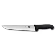 [Victorinox] Fibrox Standard Back Blade Butchers Knife 36cm (Black)