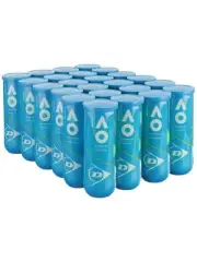Dunlop Sports Australian Open AO Extra Duty Tennis Balls - Case of 24 cans...