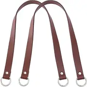 PH PandaHall Shoulder Bag Strap Replacement Saddle Brown Short Bag Handle, Light Khaki