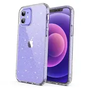 Compatible with iPhone 12 Case Glitter, iPhone 12 Pro Cover Sparkle Clear