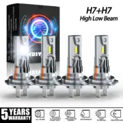 For Smart Fortwo 2008-2015 Bright LED Headlight High Low Beam Light Bulb Combo (for: Smart)
