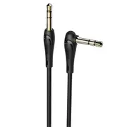 UPA14 3.5mm AUX Audio Hifi Sound Quality Data Cable For Speaker MP3 With Mic BLACK COLOR
