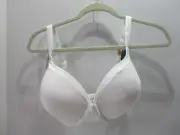 Vanity Fair Bra Womens 36DD White Underwire Shirt Hook Eye Back Adjustable