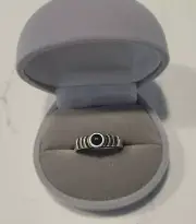**Nice Ring Display & Presentation Boxes** Gray 'Velvet' Lot of 9 ** New