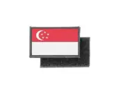 Flag patch printed badge country singapore