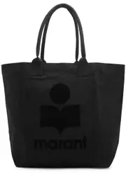 Isabel Marant Yenky Logo Canvas Tote - Black One Size