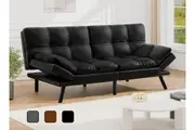 ALFORDSON Sofa Bed Recliner Lounge Futon Couch 3 Seater Convertible