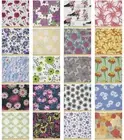 Ambesonne Floral Nature Microfiber Fabric by The Yard for Arts and Crafts