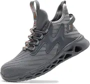 [KEXUEJIA] Steel Toe Work Shoes for Men Women Lightweight Comfortable Industrial & Construction Safety Boots