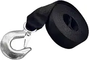Boat Winch Strap with Hook - Elastic Nylon Tow Rope | 10,000lbs Breaking Strength | Heavy Duty Towing Strap with Hook | Automotive Towing Boat Trailer Strap for ATV Fishing Boats Towing Vehicles