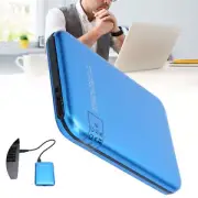 2.5in Mobile External Hard Drive Disk USB3.0 HDD Blue With Adapter Cable Fo