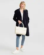 [Belle & Bloom] Palm City Wool Blend Coat - Navy