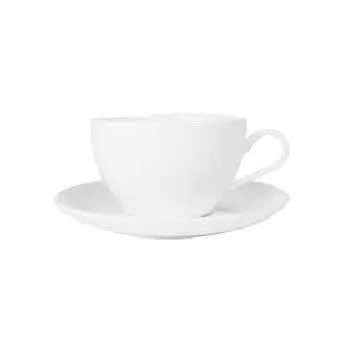 簡約骨瓷咖啡杯定制純白歐式杯碟意式拿鐵拉花陶瓷小奢華茶杯雀巢