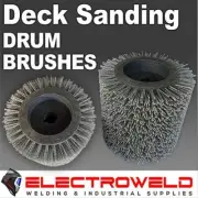 185mm Floor Sanding Drum Brush 4 Terrassen Blitz Machine Polishing Deck 46 Grit