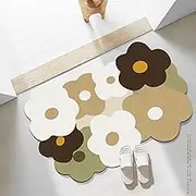 Cute Bath Mat Rug Bathroom Mat for No Stains Non Slip Quick Dry Bathroom Floor,Dry Super Absorbent Thin Rugs Fit Washable Bathroom Floor Mats for in Front of Sink,Shower Room,Bathtub