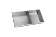 641 x 336 x 101mm Shower Niche Double Shelf Organizer No Tile Needed in Stainless Steel Finish
