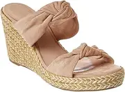 [Fashare] Womens Slip on Espadrilles Wedge Sandals Slides Platform Bow High Heeled Open Toe Summer Dress Mules Shoes