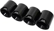 Compatible For BMW Carbon Fiber Tip M2 M3 M4 High Performance Exhaust Muffler 2020-2025 Models G80 G81 G82 G83 G87 Tip Nozzles(4 pcs black)