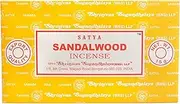 Satya Nag Champa Sandalwood Incense Sticks 15 grams x 12 Packs 180 Grams Total