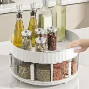 Rotating Spice Storage Round Turntable Spice Rack for Household Home Cabinet