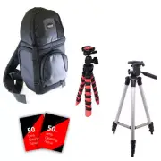 Flexible & Tall Tripod Backpack & More for Nikon D7200 D5600 & All Nikon DSLRs