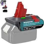 New Version V6 V7 V8 Battery Adapter for Makita 18V Lithium Battery Convert to Work with for Dyson V8 V7 V6 Animal Absolute Motorhead Fluffy Vacuum Cleaners, 3-in-1 Vacuum Battery Converter