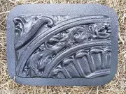Scrolled wall decor accent mold plaster concrete casting mould