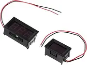 2pcs Voltmeter Power Meter Power Usage Meter Motorcycle Battery Mini Battery Voltage Meter Kilowatt Usage Meter Electricity Tester Electric Tester Battery Voltage Gauge Plastic