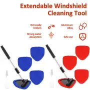 Windshield Cleaning Tool Car Window Cleaner With Telescopic Rod Rotatable .s