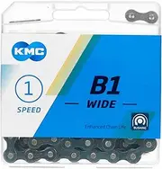 KMC B1 Wide Single Speed Chain, 112 Link, Black