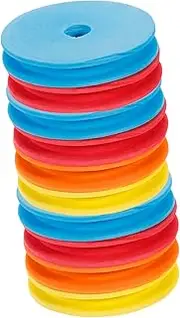 TOGEVAL 10Pcs Fishing Line Spools Large Coil Holders for Easy Organization Color Fishing Gear for Tackle Boxes and Rod Holders