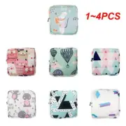 1~4PCS Women Portable Sanitary Napkin Tampon Storage Bag Cotton Travel Makeup St