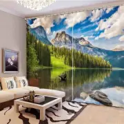 Beautiful Tianshan Lake 3D Blockout Photo Print Curtain Fabric Curtains Window