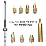 Heat Insert Nut Iron Tip TS100 Soldering Iron Tip Insert Internal Thread Head M2