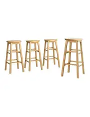 [Artiss] Wooden Bar Stools in Nature