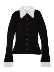 [OPEN YY] Cotton Collar Cuffs Cardigan