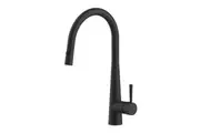 Swivel pull out down kitchen sink mixer matt black