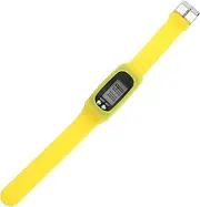 KALLORY Silicone Bracelet Watch Multi Function Electronic Pedometer for Step Counting Fitness Tracking Durable Wristband with Display for Walking Active