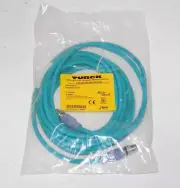 New Turck RSSD RSSD 441-5M Euro Fast Industrial Ethernet 5m Cable M12 4 Pin RJ45