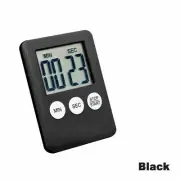 Magnetic LCD Digital Kitchen Timer Countdown Town 99 Minute Electronic - Black