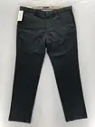 Dockers Signature Khaki Mens 38x32 Slim Straight Black Lux Cotton Stretch Pants