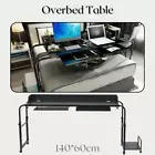 Mobile Overbed Trolley Table Laptop Computer Study Desk Desktop PC Holder AU