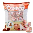 Plush Pillow Cute Corgi Animals Doll Toy Gifts for Teens Girls Kids, Sofa Cha...