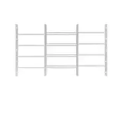 Grisham AWG 4-Bar Window Guard Safety Bars White Adjustable Width
