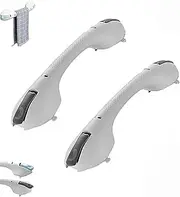 Vianys SureGrip Pro, Graddi Sure Grip for Bath Showers, for Shower Chair Stool, Shower Handle for Bathroom, Anti-Slip Safety Grab Bar for Elderly, No Drill Installation (Gray*2)