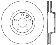 Stoptech 126.33091CSR for Power Slot 07-10 Audi Q7 / 03-10 Porsche Cayenne Cryo (for: Porsche)