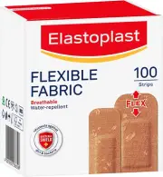 Flexible Fabric Plasters 100 Pack| Flexible Strapping Tape | Ideal for Wrapping