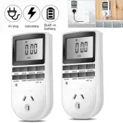 2PCS 240V Timer Switch Digital Programmable Electric Plug Power Timing Socket AU